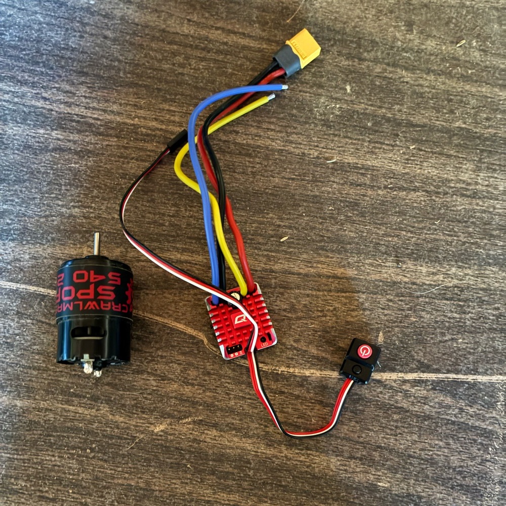 RC car Brushed Motor and hobby wing ESC